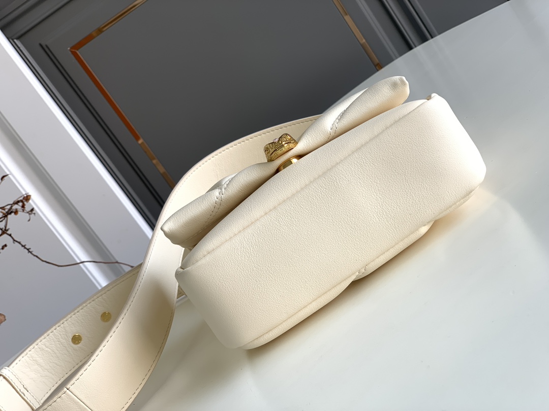 Bvlgari Serpenti Cabochon Crossbody Mini Bag White